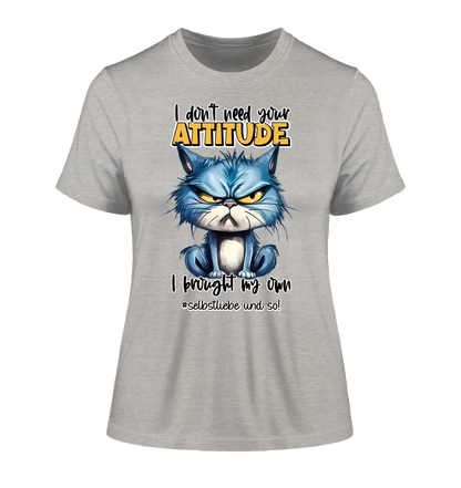 I don't need your opinion - I have my own • Cat • Ladies Premium T-Shirt XS-2XL made of organic cotton for women • Exclusive design • personalized