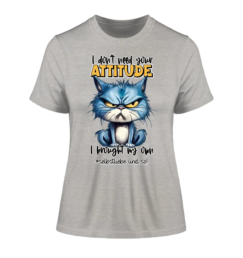 I don't need your opinion - I have my own • Cat • Ladies Premium T-Shirt XS-2XL made of organic cotton for women • Exclusive design • personalized