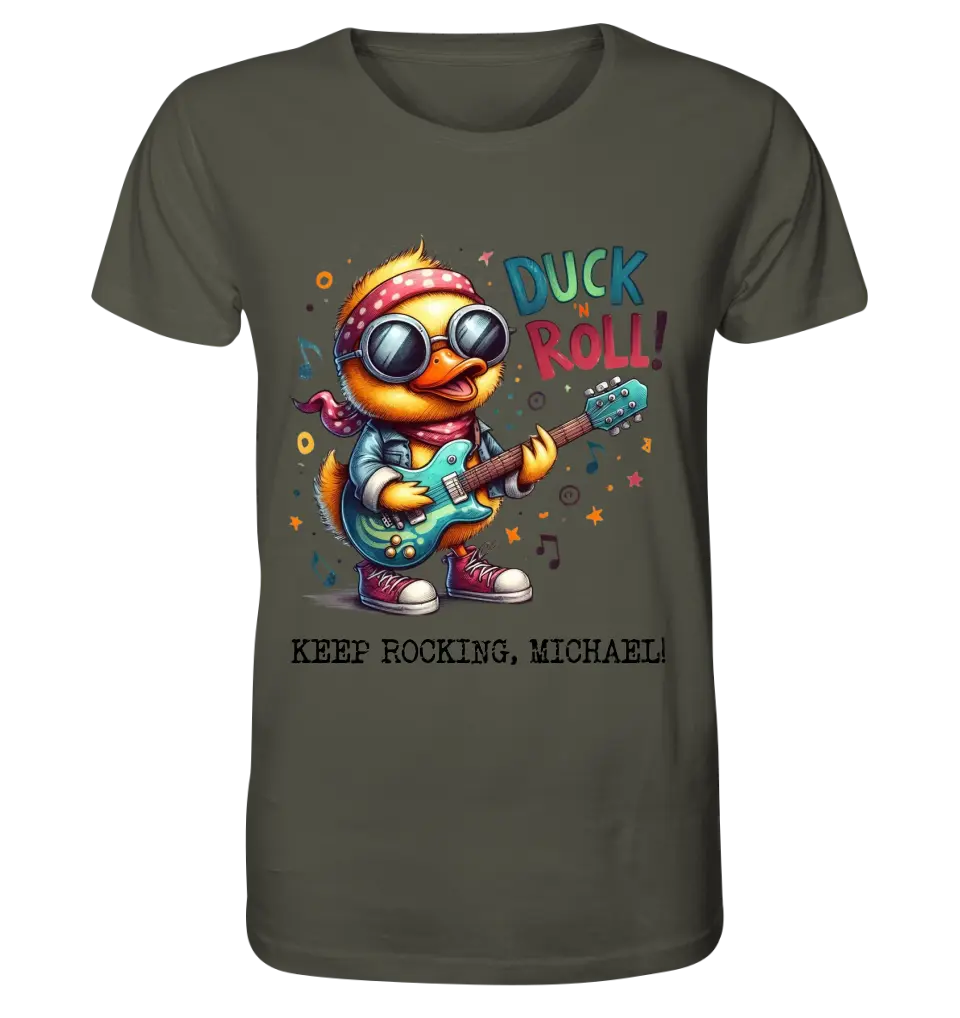 DUCK ´N ROLL • Duck • Unisex Premium T-Shirt XS-5XL made of organic cotton for women &amp; men • Exclusive design • personalized