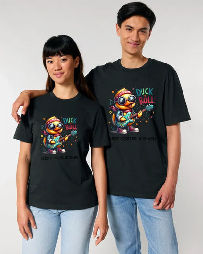 DUCK ´N ROLL • Duck • Unisex Premium T-Shirt XS-5XL made of organic cotton for women &amp; men • Exclusive design • personalized