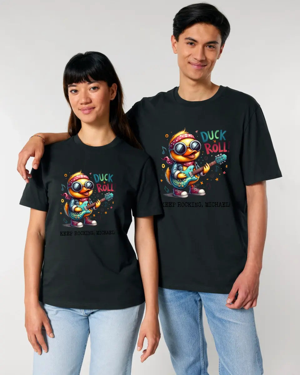 DUCK ´N ROLL • Duck • Unisex Premium T-Shirt XS-5XL made of organic cotton for women &amp; men • Exclusive design • personalized