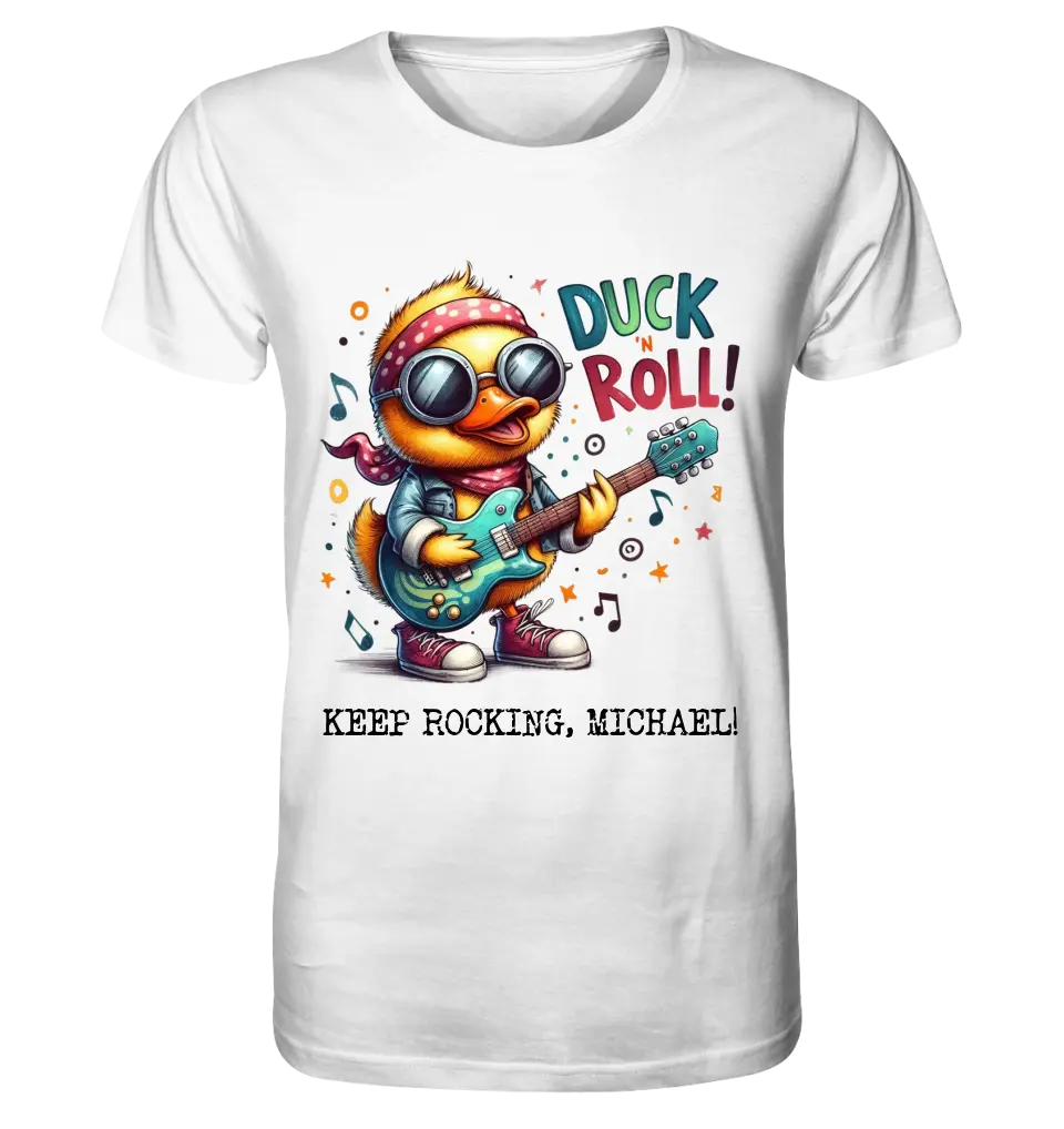 DUCK ´N ROLL • Duck • Unisex Premium T-Shirt XS-5XL made of organic cotton for women &amp; men • Exclusive design • personalized