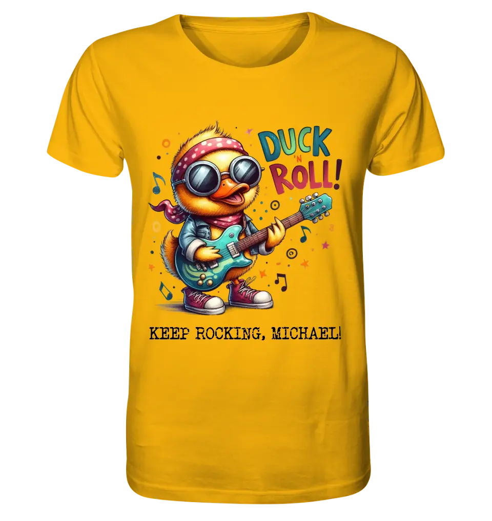 DUCK ´N ROLL • Duck • Unisex Premium T-Shirt XS-5XL made of organic cotton for women &amp; men • Exclusive design • personalized