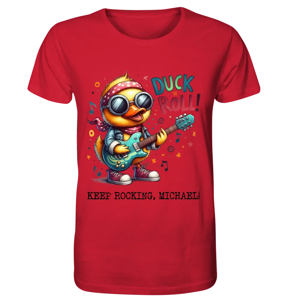 DUCK ´N ROLL • Duck • Unisex Premium T-Shirt XS-5XL made of organic cotton for women &amp; men • Exclusive design • personalized