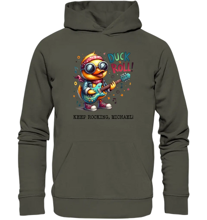 DUCK ´N ROLL • Duck • Unisex Premium Hoodie XS-5XL made of organic cotton for women &amp; men • Exclusive design • personalized