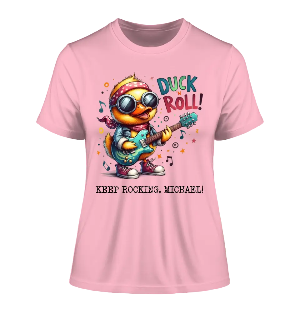 DUCK ´N ROLL • Ente • Ladies Premium T-Shirt XS-2XL aus Bio-Baumwolle für Damen • Exklusivdesign • personalisiert