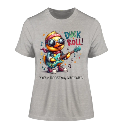 DUCK ´N ROLL • Duck • Ladies Premium T-Shirt XS-2XL made of organic cotton for women • Exclusive design • personalized