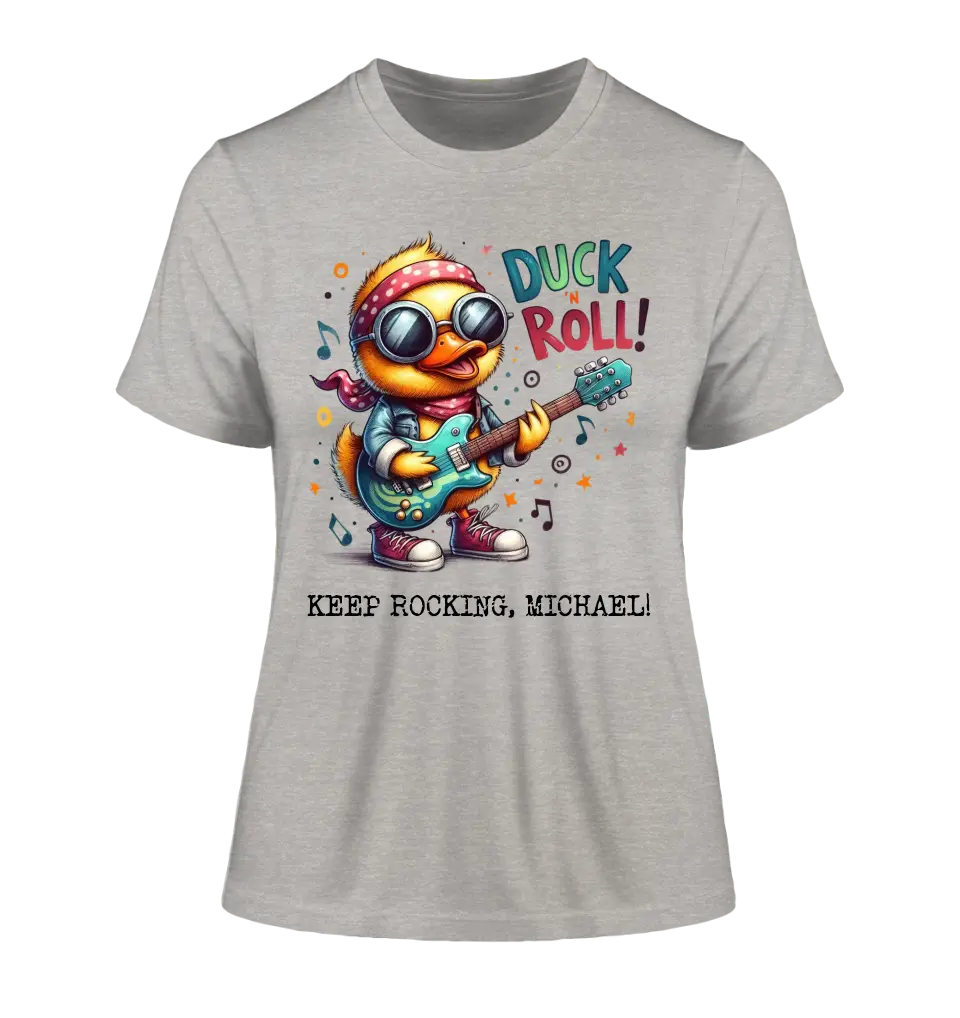 DUCK ´N ROLL • Ente • Ladies Premium T-Shirt XS-2XL aus Bio-Baumwolle für Damen • Exklusivdesign • personalisiert