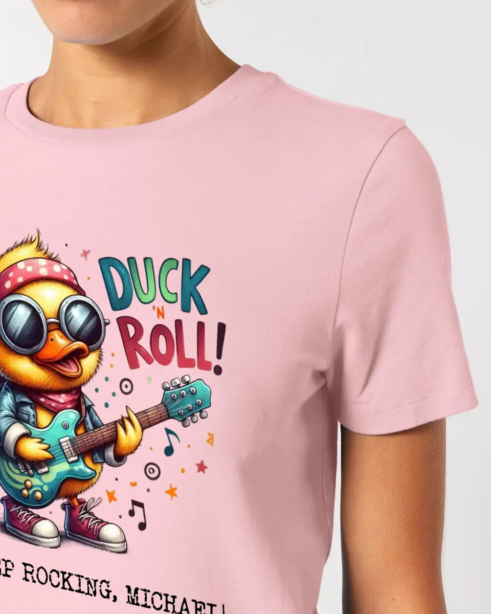 DUCK ´N ROLL • Duck • Ladies Premium T-Shirt XS-2XL made of organic cotton for women • Exclusive design • personalized