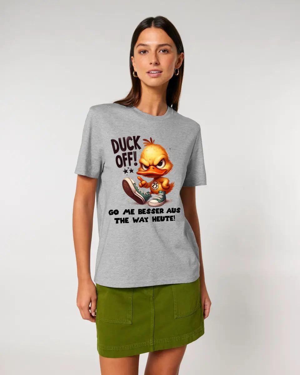 DUCK OFF • ENTE • Unisex Premium T-Shirt XS-5XL aus Bio-Baumwolle für Damen & Herren • Exklusivdesign • personalisiert