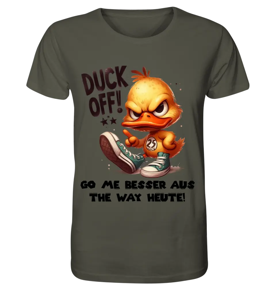 DUCK OFF • ENTE • Unisex Premium T-Shirt XS-5XL aus Bio-Baumwolle für Damen & Herren • Exklusivdesign • personalisiert