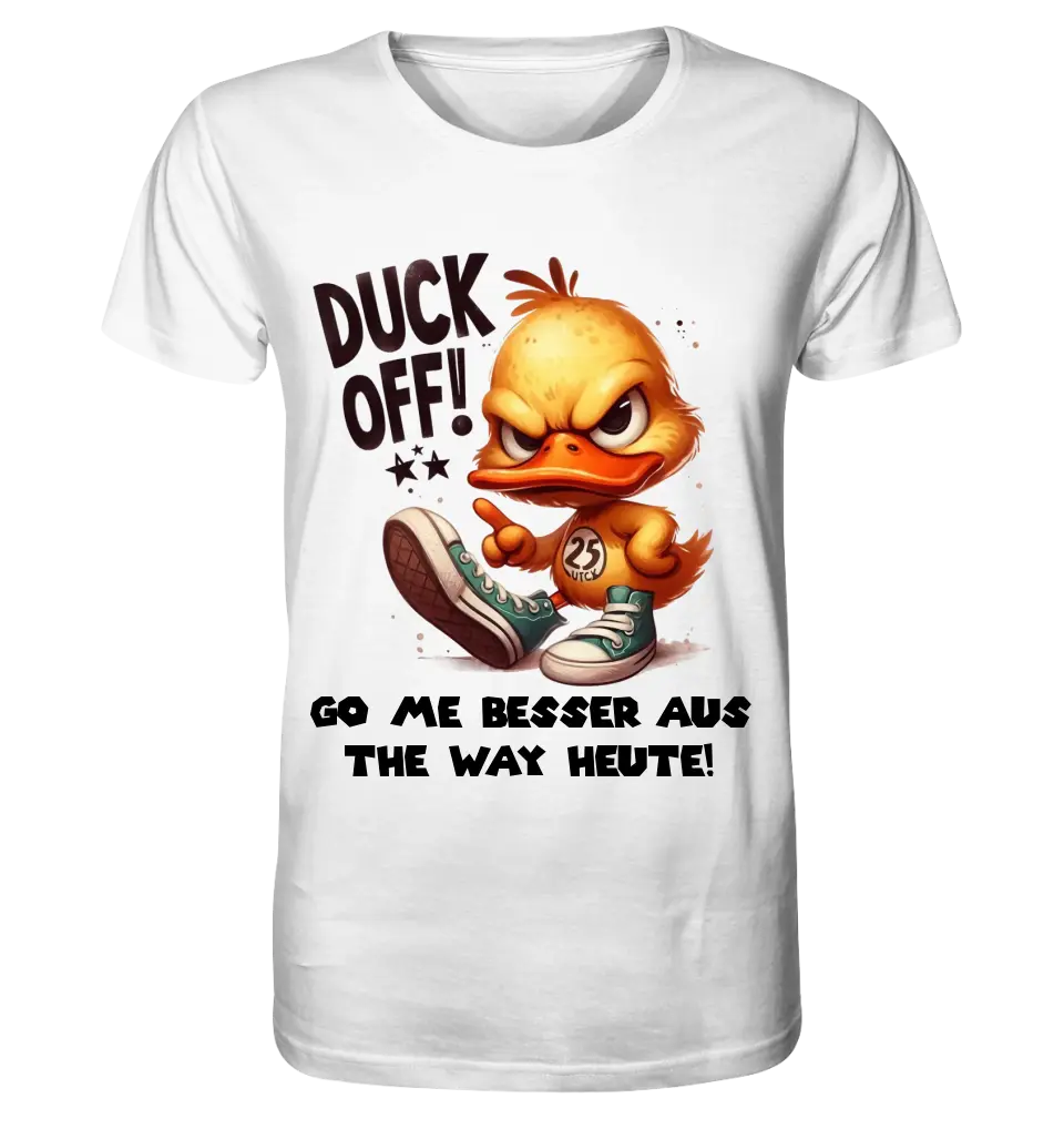 DUCK OFF • ENTE • Unisex Premium T-Shirt XS-5XL aus Bio-Baumwolle für Damen & Herren • Exklusivdesign • personalisiert