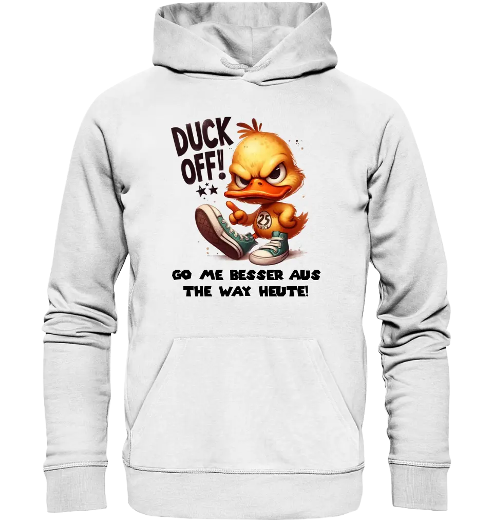 DUCK OFF • ENTE • Unisex Premium Hoodie XS-5XL aus Bio-Baumwolle für Damen & Herren • Exklusivdesign • personalisiert