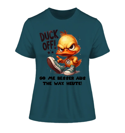 DUCK OFF • DUCK • Ladies Premium T-Shirt XS-2XL made of organic cotton for women • Exclusive design • personalized