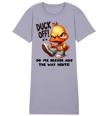 DUCK OFF • Ente • Ladies Premium T-Shirt Kleid aus Bio-Baumwolle S-2XL  • Exklusivdesign • personalisiert