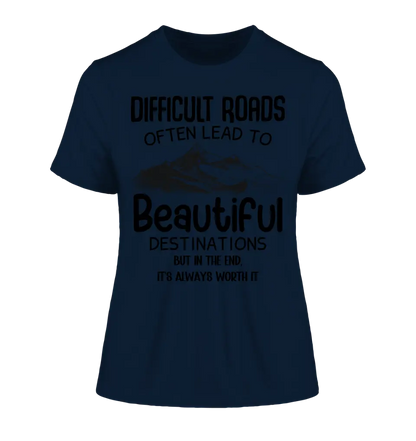 Beautiful destinations • Ladies Premium T-Shirt XS-2XL made of organic cotton for women • Exclusive design • personalized