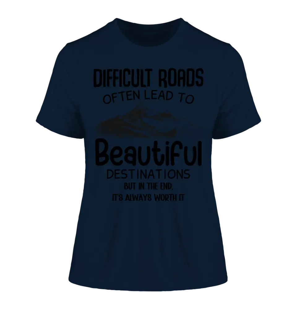 Beautiful destinations • Ladies Premium T-Shirt XS-2XL made of organic cotton for women • Exclusive design • personalized