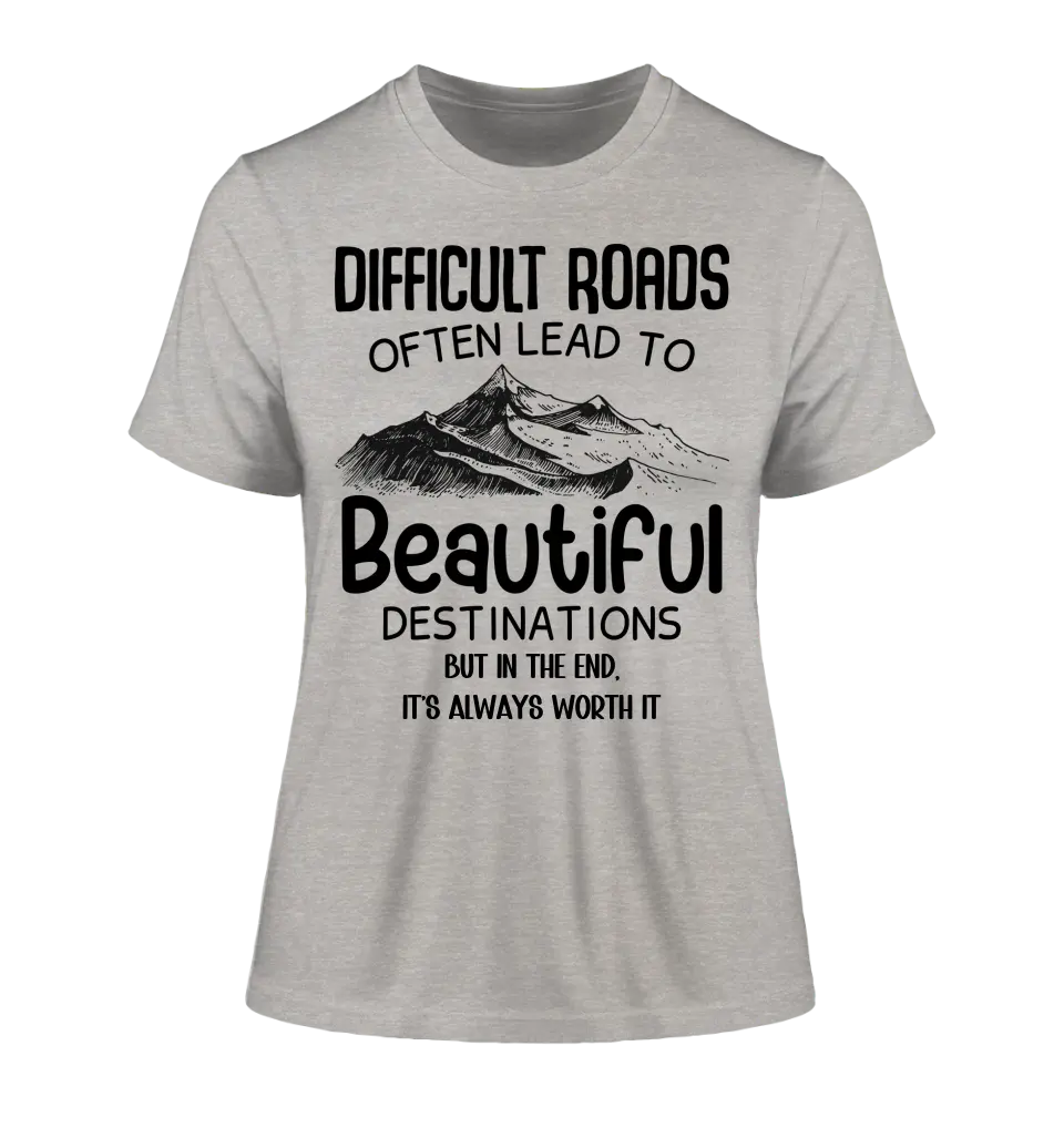 Beautiful destinations • Ladies Premium T-Shirt XS-2XL made of organic cotton for women • Exclusive design • personalized