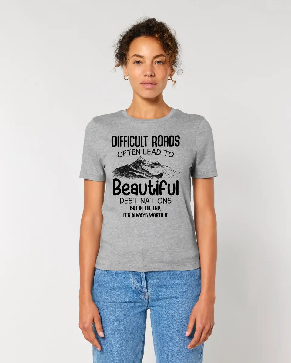 Beautiful destinations • Ladies Premium T-Shirt XS-2XL made of organic cotton for women • Exclusive design • personalized