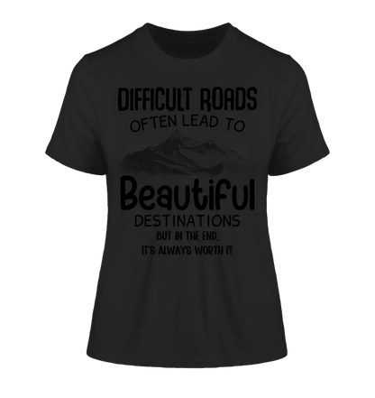 Beautiful destinations • Ladies Premium T-Shirt XS-2XL made of organic cotton for women • Exclusive design • personalized