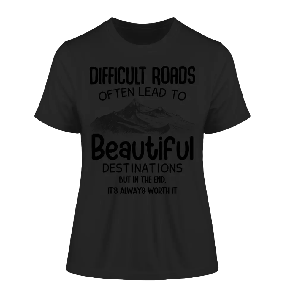 Beautiful destinations • Ladies Premium T-Shirt XS-2XL made of organic cotton for women • Exclusive design • personalized