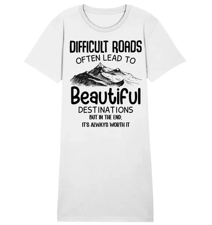 Beautiful destinations • Ladies Premium T-Shirt Kleid aus Bio-Baumwolle S-2XL  • Exklusivdesign • personalisiert