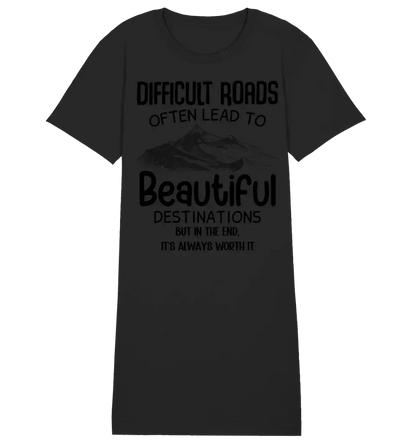 Beautiful destinations • Ladies Premium T-Shirt Kleid aus Bio-Baumwolle S-2XL  • Exklusivdesign • personalisiert