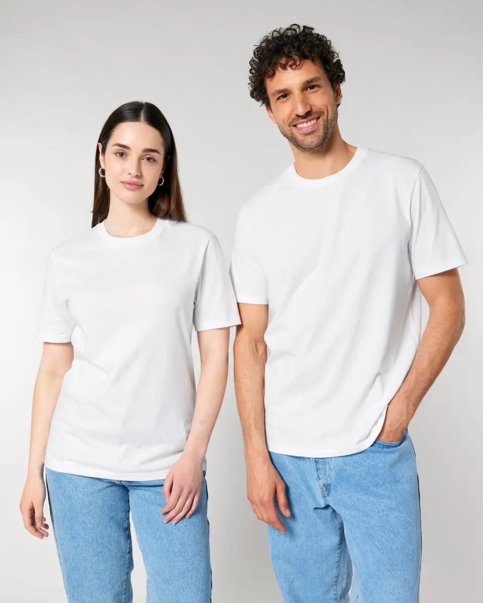 DEIN FOTO auf einem Unisex Premium T-Shirt XS-5XL aus Bio-Baumwolle für Damen & Herren