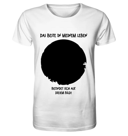 Your picture in a circle + text • Unisex premium T-shirt XS-5XL made of organic cotton for women &amp; men • Exclusive design • personalized