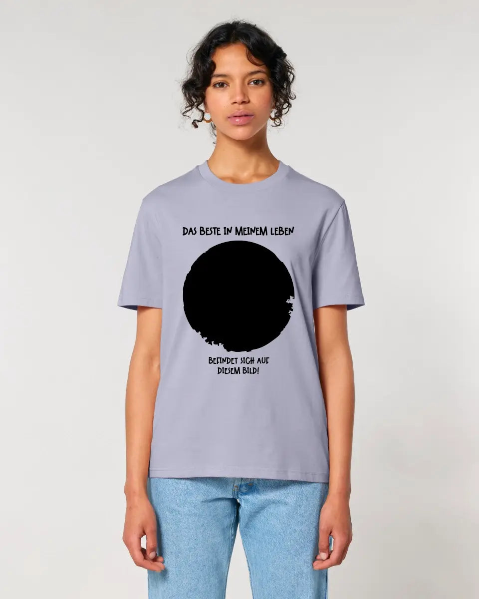 Your picture in a circle + text • Unisex premium T-shirt XS-5XL made of organic cotton for women &amp; men • Exclusive design • personalized