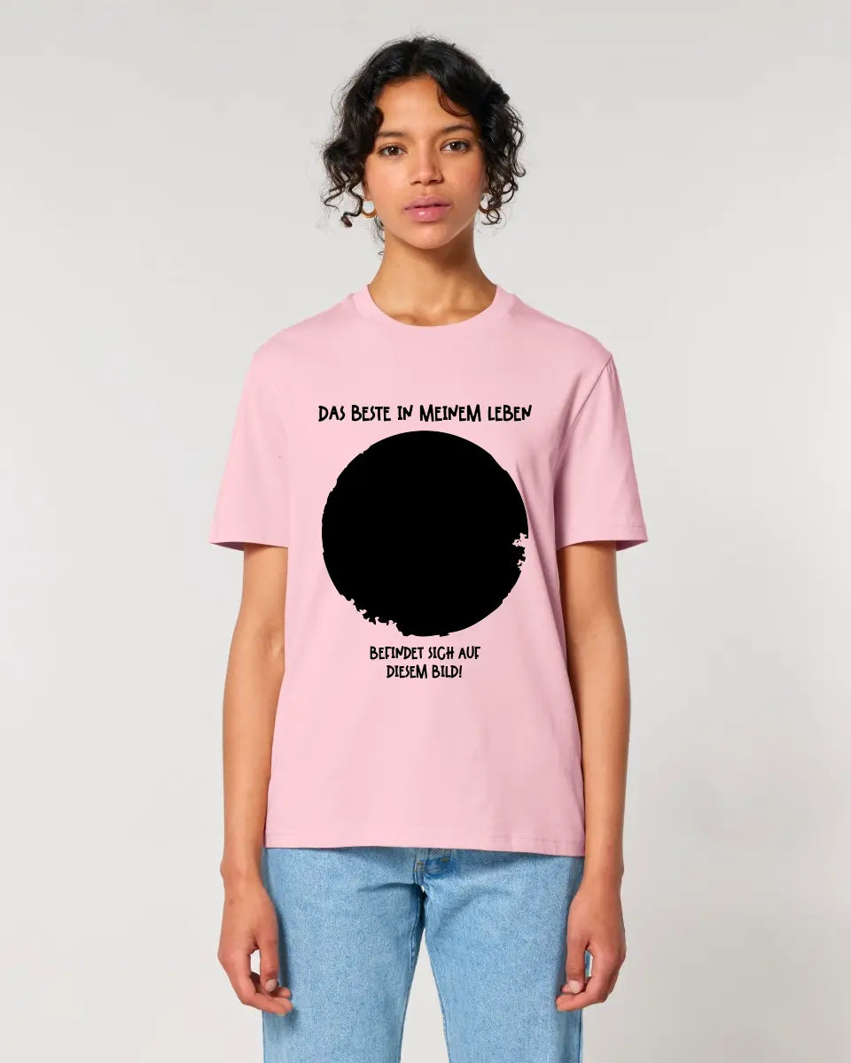 Your picture in a circle + text • Unisex premium T-shirt XS-5XL made of organic cotton for women &amp; men • Exclusive design • personalized