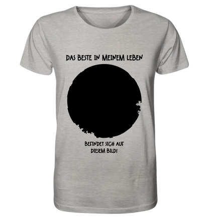 Dein Bild in Kreisform + Text • Unisex Premium T-Shirt XS-5XL aus Bio-Baumwolle für Damen & Herren • Exklusivdesign • personalisiert