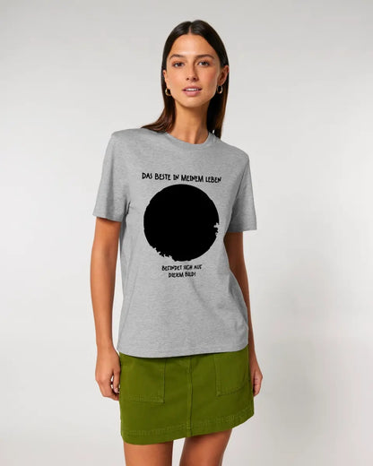 Your picture in a circle + text • Unisex premium T-shirt XS-5XL made of organic cotton for women &amp; men • Exclusive design • personalized