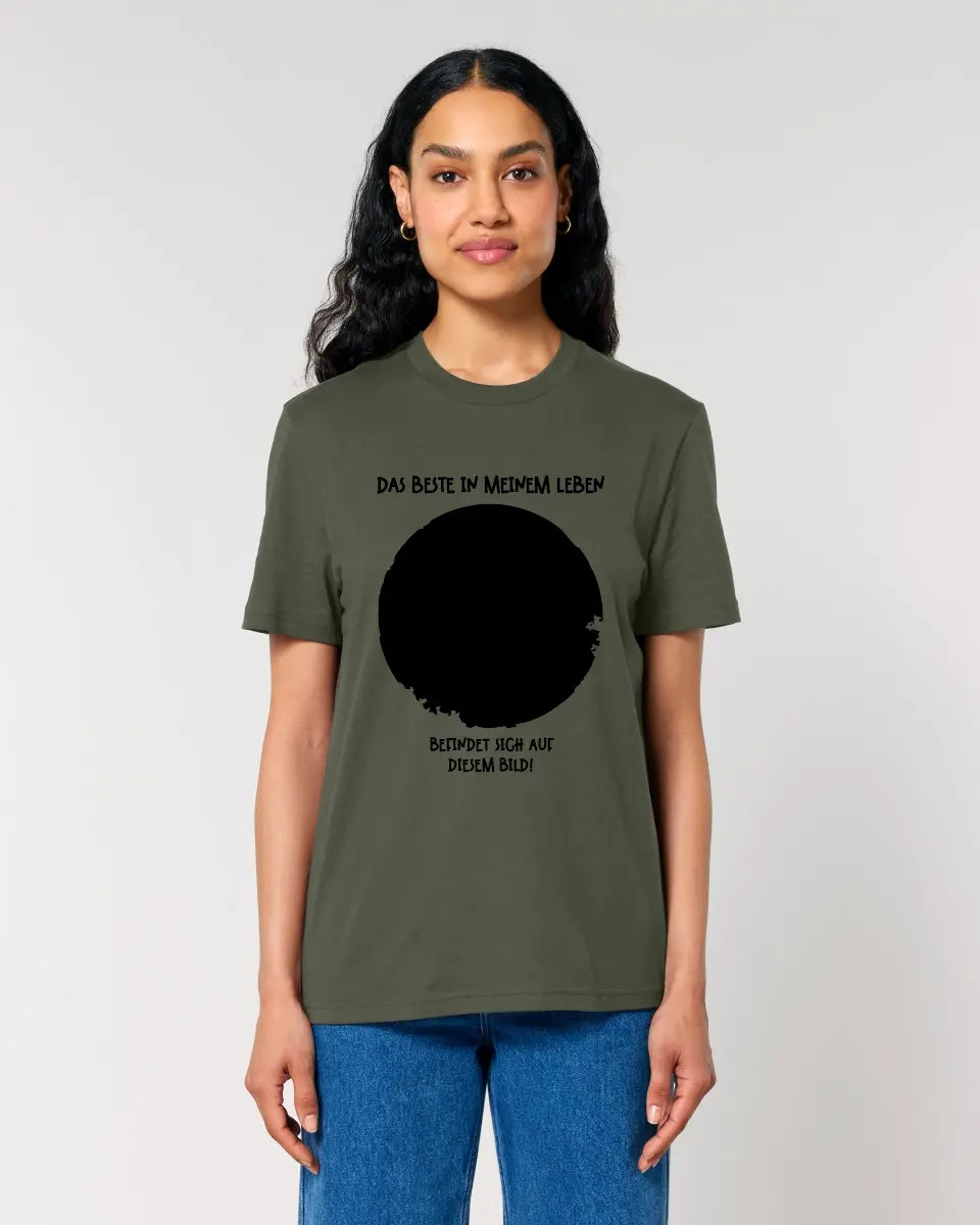 Your picture in a circle + text • Unisex premium T-shirt XS-5XL made of organic cotton for women &amp; men • Exclusive design • personalized