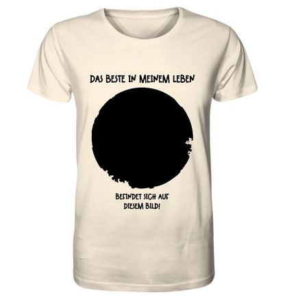 Dein Bild in Kreisform + Text • Unisex Premium T-Shirt XS-5XL aus Bio-Baumwolle für Damen & Herren • Exklusivdesign • personalisiert