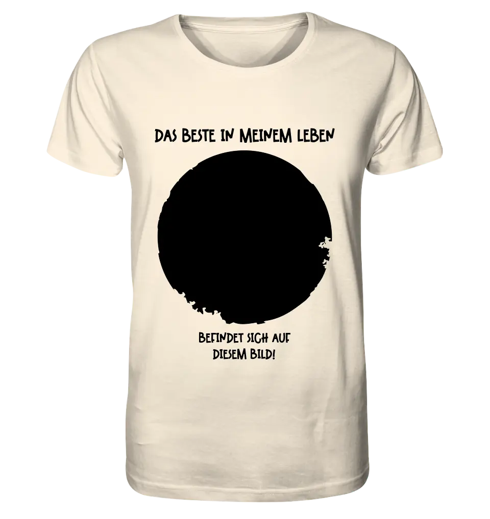 Dein Bild in Kreisform + Text • Unisex Premium T-Shirt XS-5XL aus Bio-Baumwolle für Damen & Herren • Exklusivdesign • personalisiert