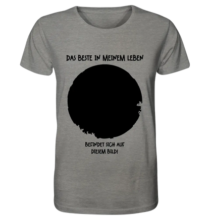 Your picture in a circle + text • Unisex premium T-shirt XS-5XL made of organic cotton for women &amp; men • Exclusive design • personalized