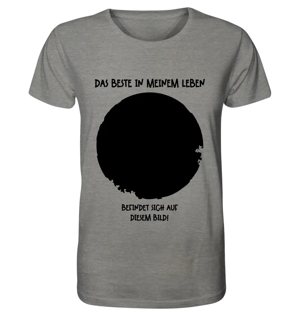 Your picture in a circle + text • Unisex premium T-shirt XS-5XL made of organic cotton for women &amp; men • Exclusive design • personalized