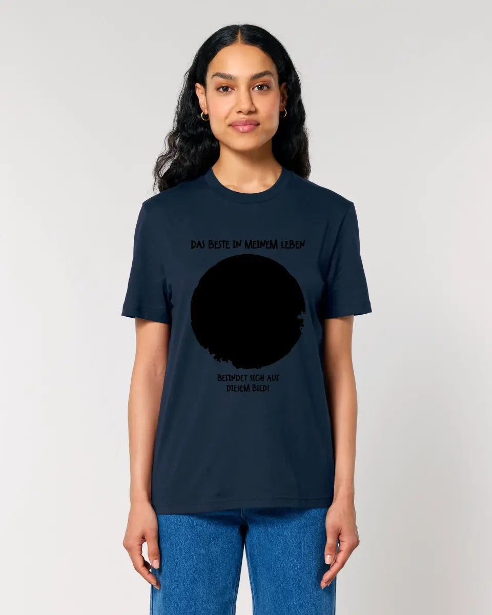 Your picture in a circle + text • Unisex premium T-shirt XS-5XL made of organic cotton for women &amp; men • Exclusive design • personalized