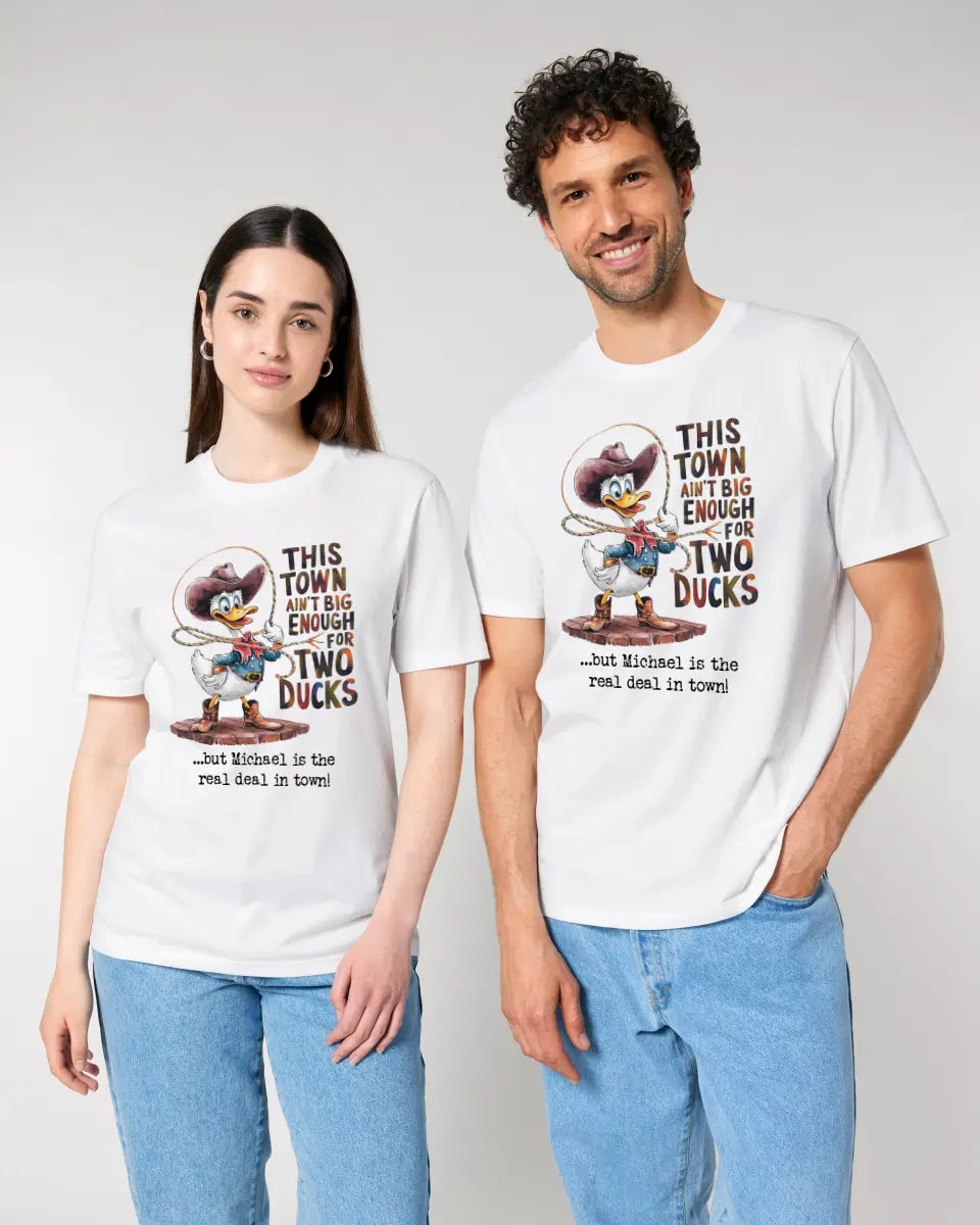 THIS TOWN 2 • DUCK • ENTE • Unisex Premium T-Shirt XS-5XL aus Bio-Baumwolle für Damen & Herren • Exklusivdesign • personalisiert