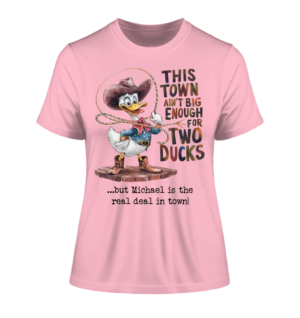 THIS TOWN 2 • DUCK • DUCK • Ladies Premium T-Shirt XS-2XL made of organic cotton for women • Exclusive design • personalized