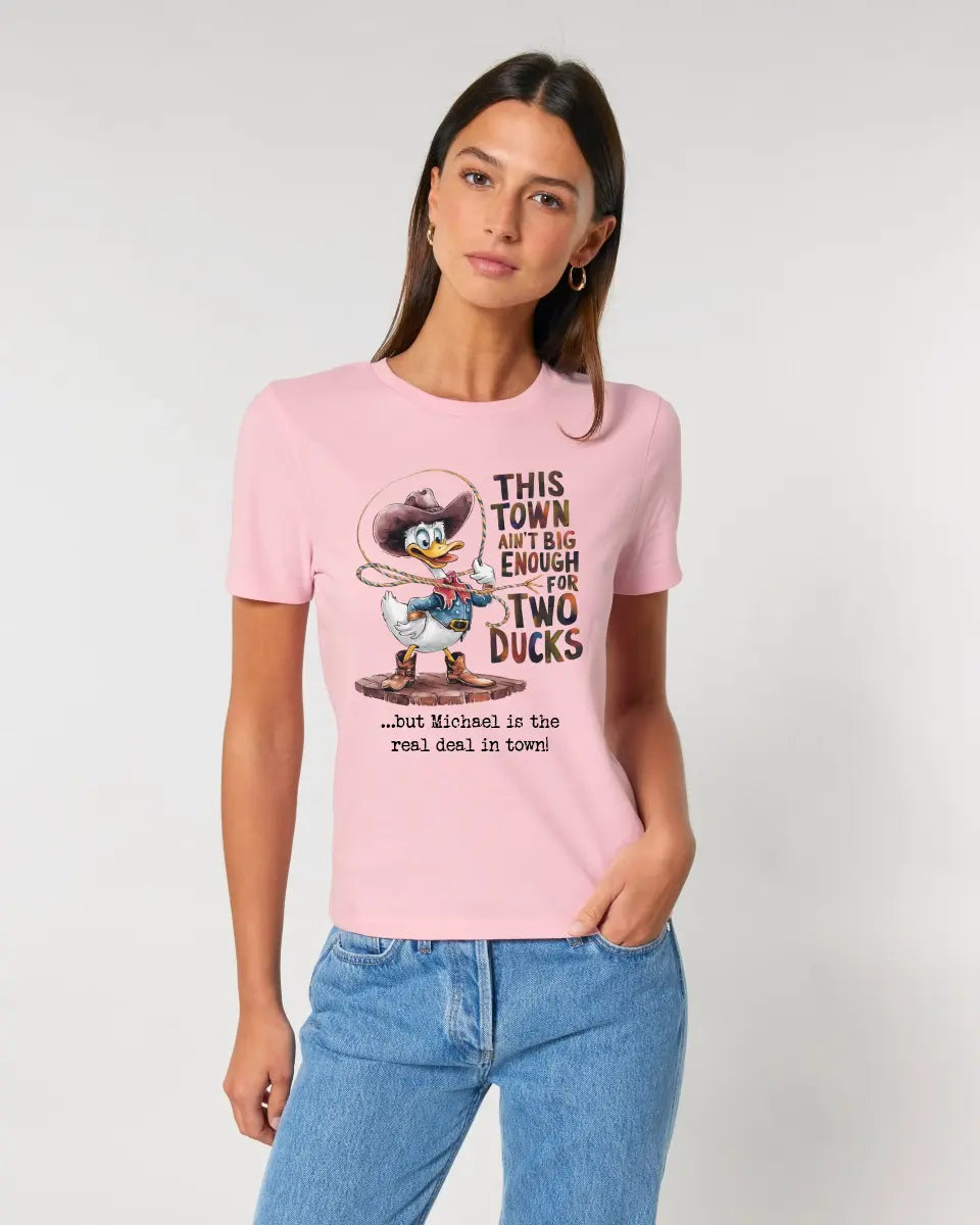 THIS TOWN 2 • DUCK • ENTE • Ladies Premium T-Shirt XS-2XL aus Bio-Baumwolle für Damen • Exklusivdesign • personalisiert