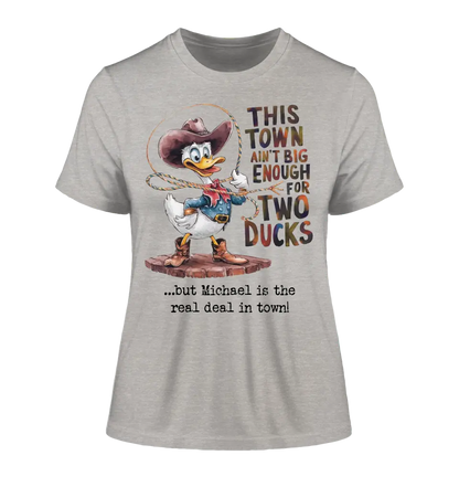 THIS TOWN 2 • DUCK • DUCK • Ladies Premium T-Shirt XS-2XL made of organic cotton for women • Exclusive design • personalized