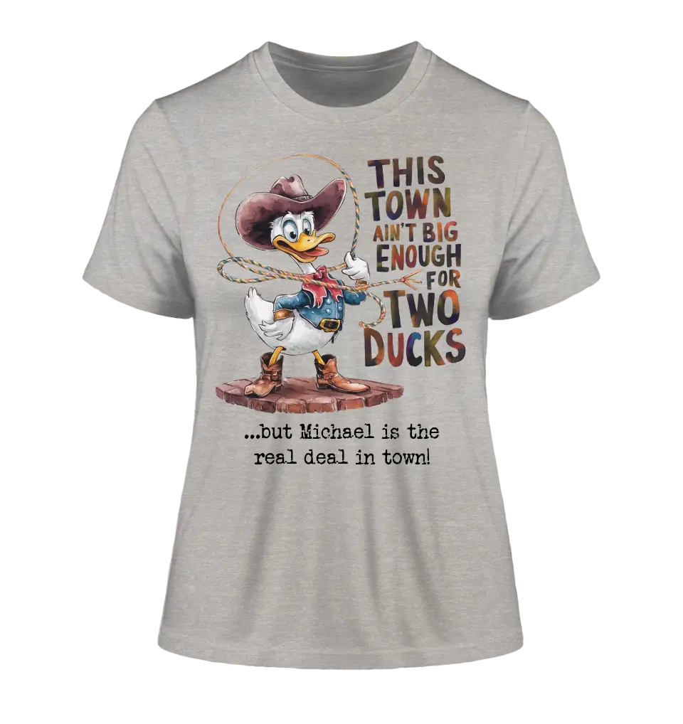 THIS TOWN 2 • DUCK • DUCK • Ladies Premium T-Shirt XS-2XL made of organic cotton for women • Exclusive design • personalized