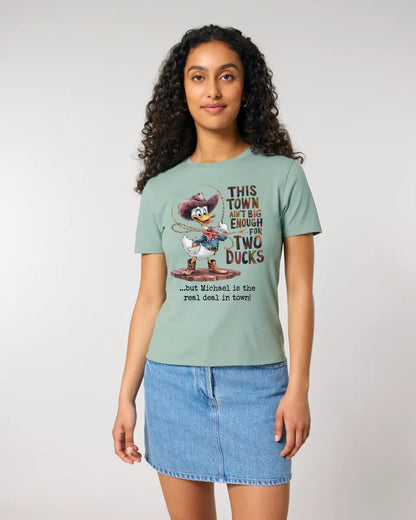 THIS TOWN 2 • DUCK • DUCK • Ladies Premium T-Shirt XS-2XL made of organic cotton for women • Exclusive design • personalized