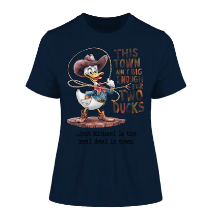 THIS TOWN 2 • DUCK • DUCK • Ladies Premium T-Shirt XS-2XL made of organic cotton for women • Exclusive design • personalized