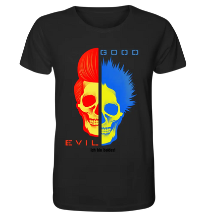 GOOD´N´EVIL - RED-BLUE • Unisex Premium T-Shirt XS-5XL made of organic cotton for women &amp; men • Exclusive design • personalized