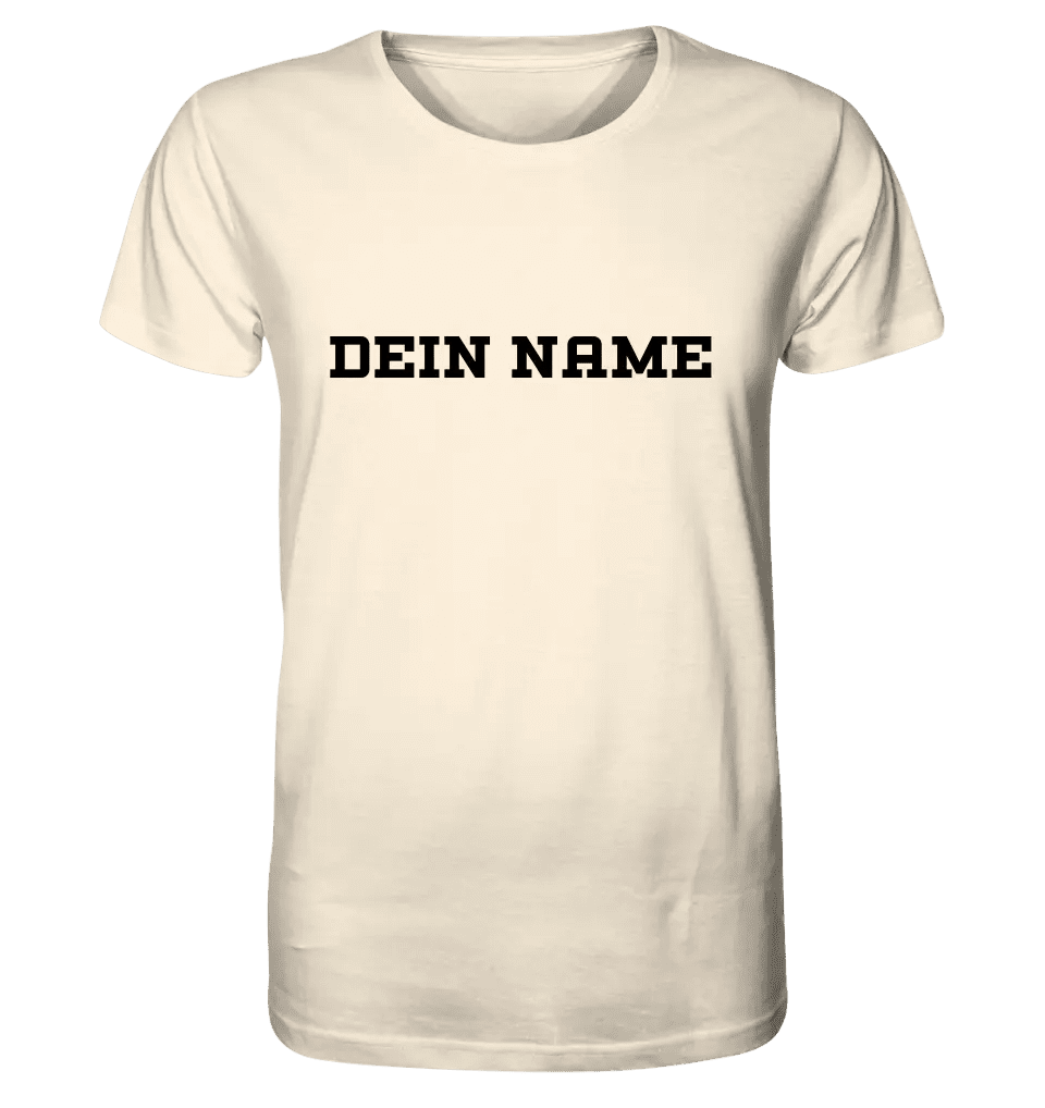 Einfacher Name • Unisex Premium T-Shirt XS-5XL aus Bio-Baumwolle für Damen & Herren • Exklusivdesign • personalisiert