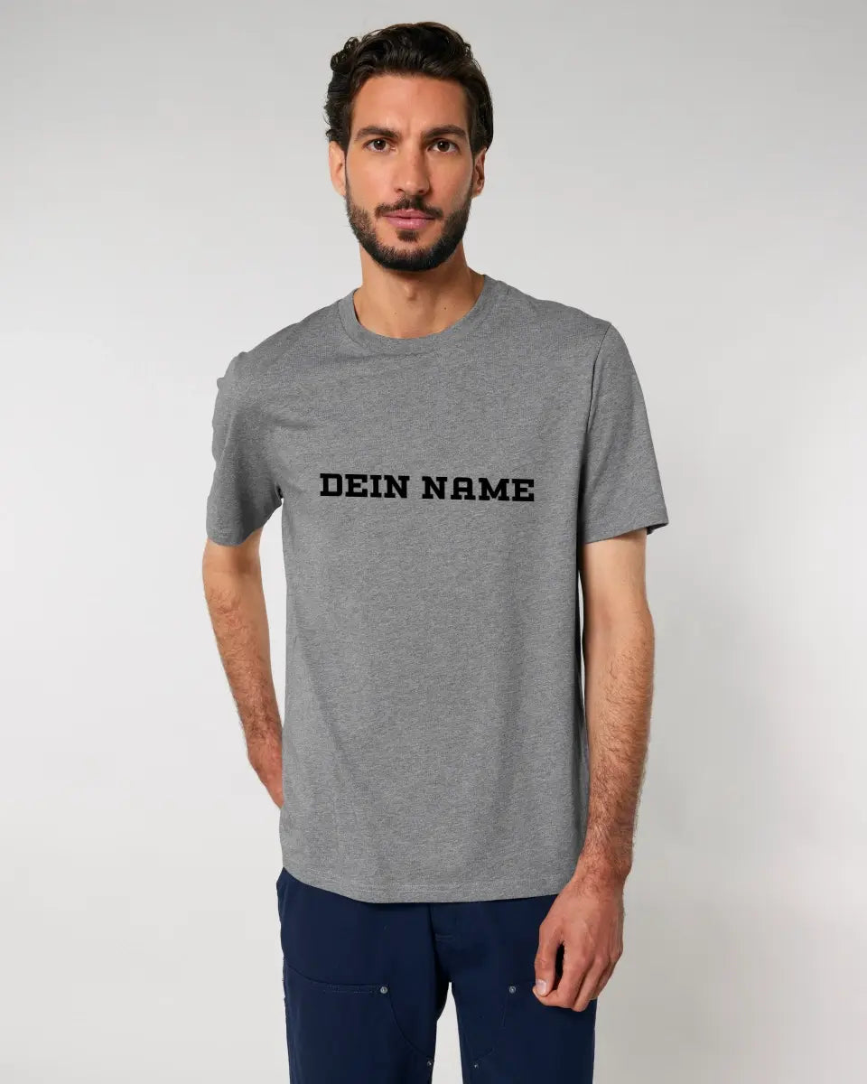 Einfacher Name • Unisex Premium T-Shirt XS-5XL aus Bio-Baumwolle für Damen & Herren • Exklusivdesign • personalisiert