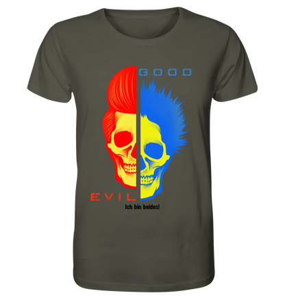 GOOD´N´EVIL - RED-BLUE • Unisex Premium T-Shirt XS-5XL made of organic cotton for women &amp; men • Exclusive design • personalized